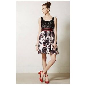 Dressy mini dress from Anthropologie.